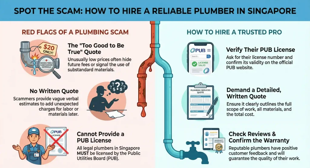 Cheap Plumber Scams in Singapore