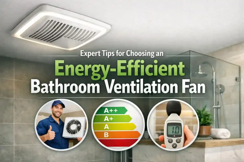 Energy-efficient bathroom fan